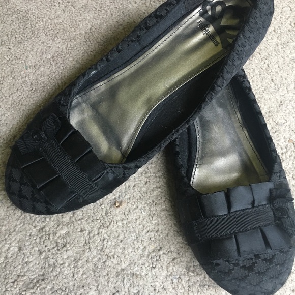 Black ballet flats size 8.5 - Picture 2 of 2